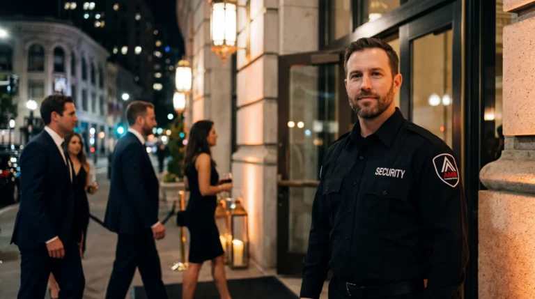 AMB Protective Services officer at a San Francisco event security services location