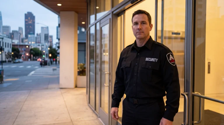 AMB Protective Services officer at a San Francisco are security guards first responders location