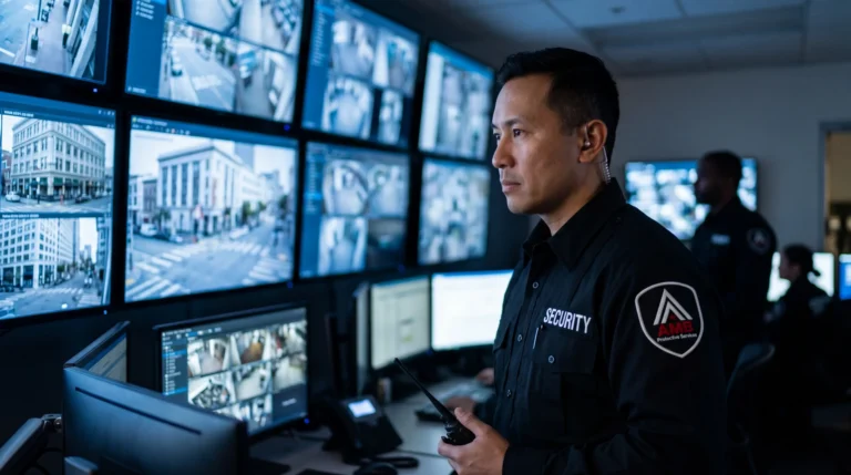 AMB Protective Services officer at a San Francisco remote monitoring security location