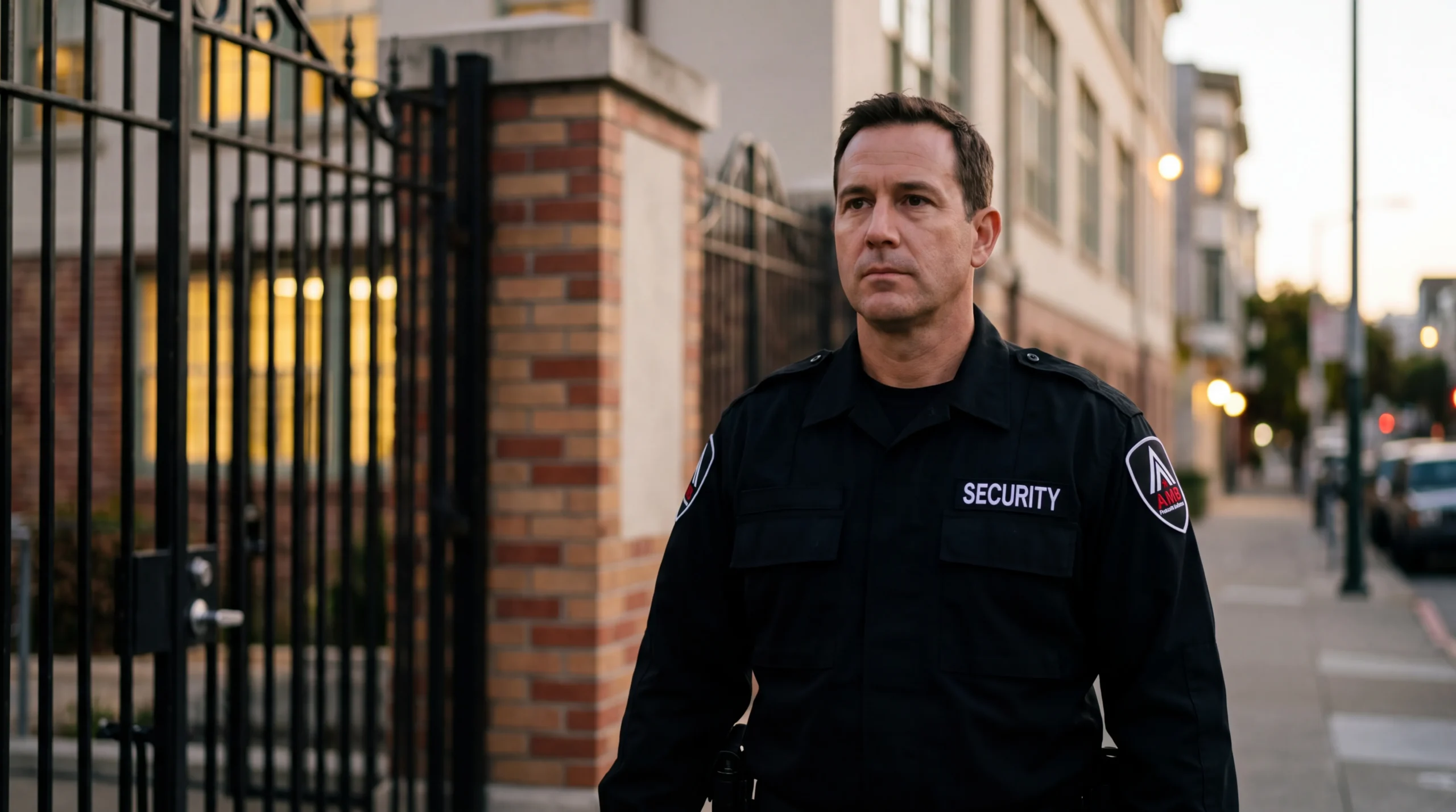 AMB Protective Services officer at a San Francisco school security location