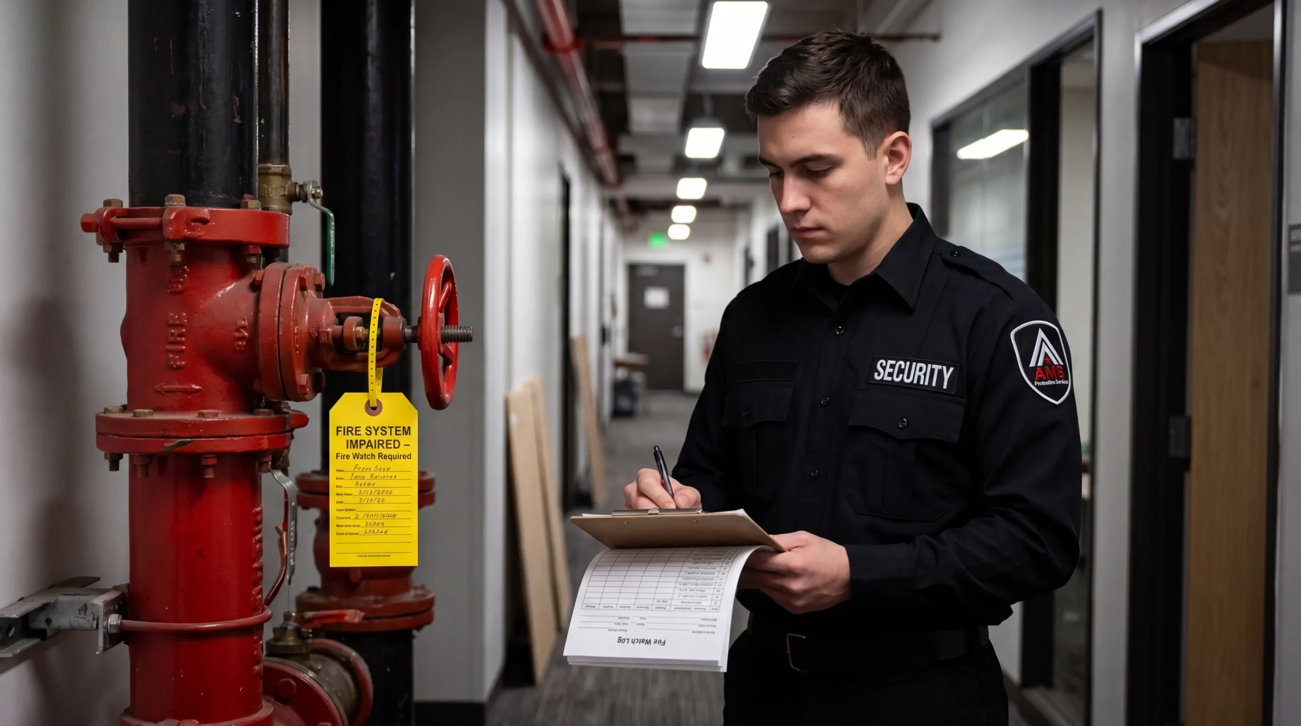 AMB Protective Services officer at a San Francisco what is fire watch security guard location